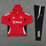 24-25 Man Utd Red Hoodie Tracksuit (卫衣套装)