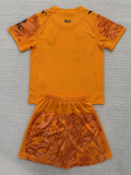25-26 ACM Orange Goalkeeper Kids Soccer Jersey 1:1 Thai Quality