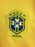 2006 Brazil Home Long sleeves Retro Soccer Jersey 