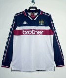1997-1998 Man City Home Long Sleeve Retro Soccer Jersey (长袖)