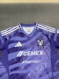 25-26 Tigres UANL Purple Training Shirts 1:1 Thai Quality