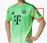 25-26 Bayern Green Goalkeeper Kids Soccer Jersey