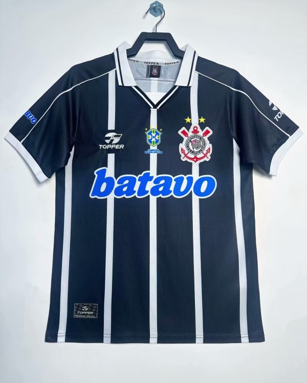 1999-2000 Corinthians Away Retro Soccer Jersey