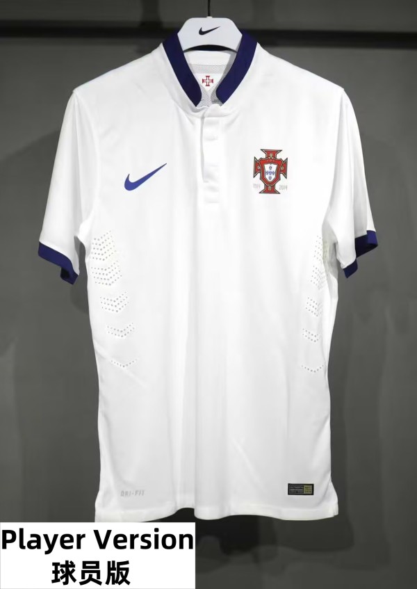 2014 Portugal Away Player Version Retro Soccer Jersey 1:1 Thai Quality*球员