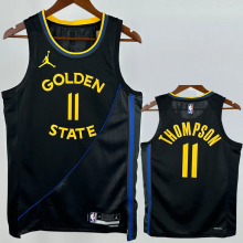 24-25 WARRIORS THOMPSON #11 Black Top Quality Hot Pressing NBA Jersey (Trapeze Edition) 飞人版