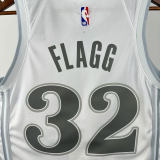 24-25 Dallas Mavericks FLAGG #32 White City Edition Top Quality Hot Pressing NBA Jersey