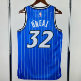 25-26 Magic O'NEAL #32 Blue Top Quality Hot Pressing NBA Jersey(条纹)
