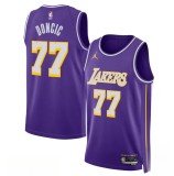 Lakers DONCIC #77 Purple Top Quality Hot Pressing NBA Jersey