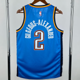 22-23 OKC Thunder GILGEOUS-ALEXANDER #2 Blue Top Quality Hot Pressing NBA Jersey