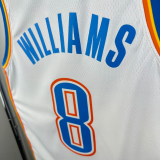 22-23 OKC Thunder WILLIAMS #8 White Top Quality Hot Pressing NBA Jersey