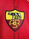 1999-2000 Roma Home Long Sleeve Retro Soccer Jersey