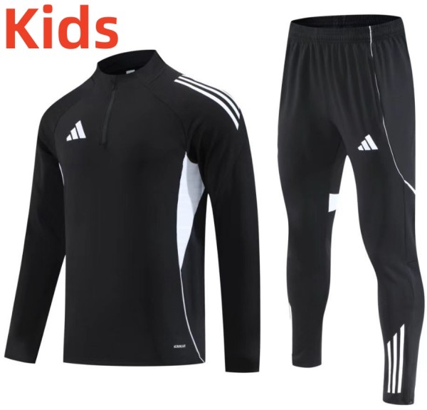 2025 AD White Kids Half Pull Tracksuit