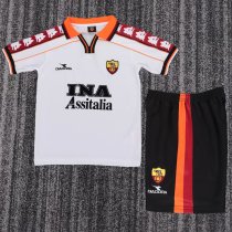 1998-1999 Roma Away Retro Kids Soccer Jersey