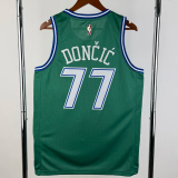 25-26 Dallas Mavericks DONCIC #77 Green Retro Top Quality Hot Pressing NBA Jersey