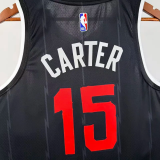 25-26 Raptors CARTER #15 Black City Edition Top Quality Hot Pressing NBA Jersey