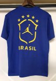 26-27 Brazil Blue High Quality Casual T-Shirt 蓝圆领