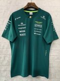 2026 F1 Aston New Pattern Short Sleeve Racing Suit（圆领）