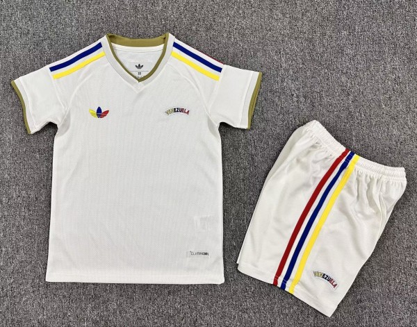 2026 Venezuela Away Kids Soccer Jersey