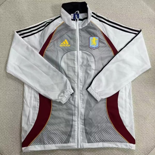 2026 Aston Villa White Windbreaker