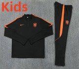 26-27 NetherIands High Quality Kids Half Pull Tracksuit