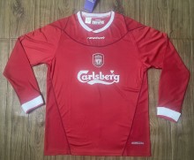 2002-2004 LIV Home Long Sleeve Retro Soccer Jersey