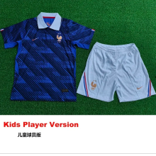 2026 World Cup France Home Player Version Kids Soccer Jersey(球员童装)