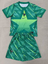 2026 France Green GoalKeeper Kids Soccer Jersey