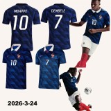 2026 World Cup France Home Long sleeves Fans Soccer Jersey (长袖)