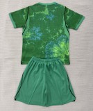 2026 NetherIands Green GoalKeeper Kids Soccer Jersey