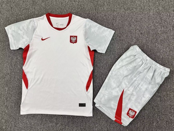 2026 Poland Home Kids Soccer Jersey