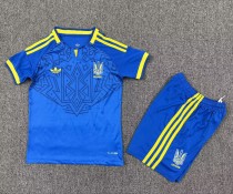 2026 Ukraine Away Kids Soccer Jersey
