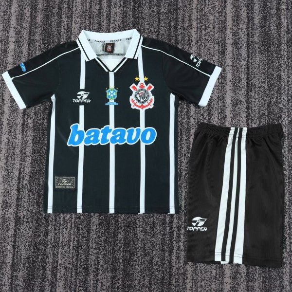 1999 Corinthians Away Retro Kids Soccer Jersey