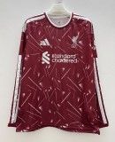 26-27 LIV Home Leaked Edition Long Sleeves Fans Soccer Jersey (长袖)