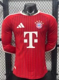26-27 Bayern Home Long Sleeve Player Version Soccer Jersey (长袖球员)