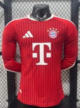 26-27 Bayern Home Long Sleeve Player Version Soccer Jersey (长袖球员)