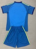 2026 Spain Blue GoalKeeper Kids Soccer Jersey