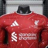 26-27 LIV Home Leaked Edition Long Sleeve Player Version Soccer Jersey (长袖球员)