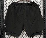2026 ON Black Casual Double Layer Short Pants