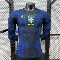 2026 Brazil Away Long Sleeve Player Version Soccer Jersey (长袖球员) 2026 Brazil Away Long Sleeve Player Version Soccer Jersey (长袖球员)