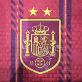 2026 World Cup Spain Home Print CAMPEONES #26 Player Version Soccer Jersey (With 2 Star)*两颗星