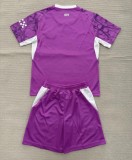 26-27 Man City Pink Goalkeeper Kids Soccer Jersey