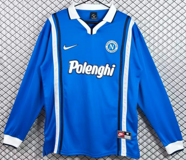 1997-1998 Napoli Home Long sleeves Retro Soccer Jersey