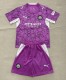 26-27 Man City Pink Goalkeeper Kids Soccer Jersey