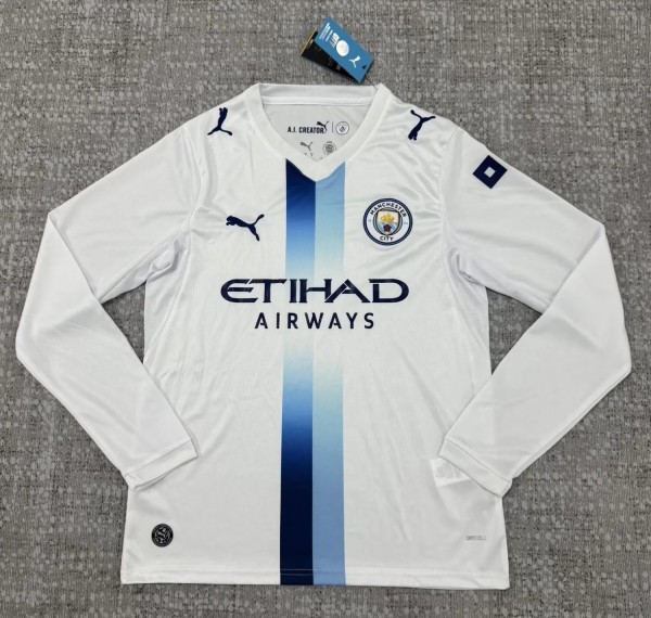 26-27 Man City Third Leaked Edition Long Sleeve Fans Soccer Jersey (长袖)