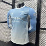 26-27 Man City Home Long Sleeve Player Version Soccer Jersey (长袖球员)