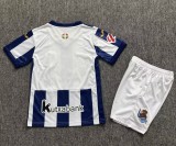 26-27 Real Sociedad Home Kids Soccer Jersey