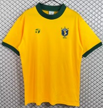 1982 Brazil Home Yellow Retro Soccer Jersey