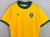 1982 Brazil Home Yellow Retro Soccer Jersey