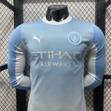 26-27 Man City Home Long Sleeve Player Version Soccer Jersey (长袖球员)