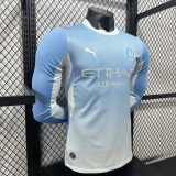 26-27 Man City Home Long Sleeve Player Version Soccer Jersey (长袖球员)